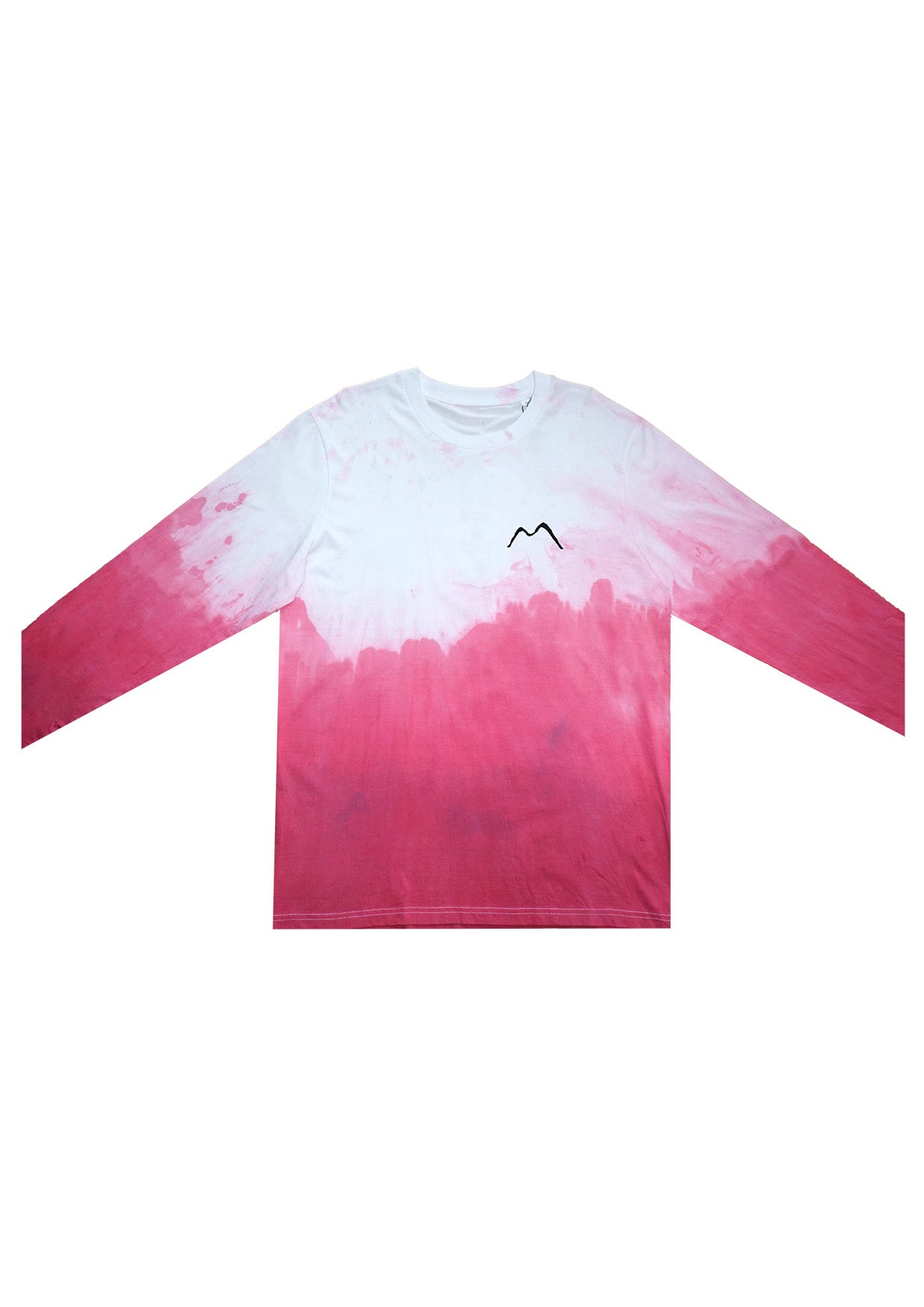 Fischi RePi – White Batik Longsleeve mit Print (Gr. L)