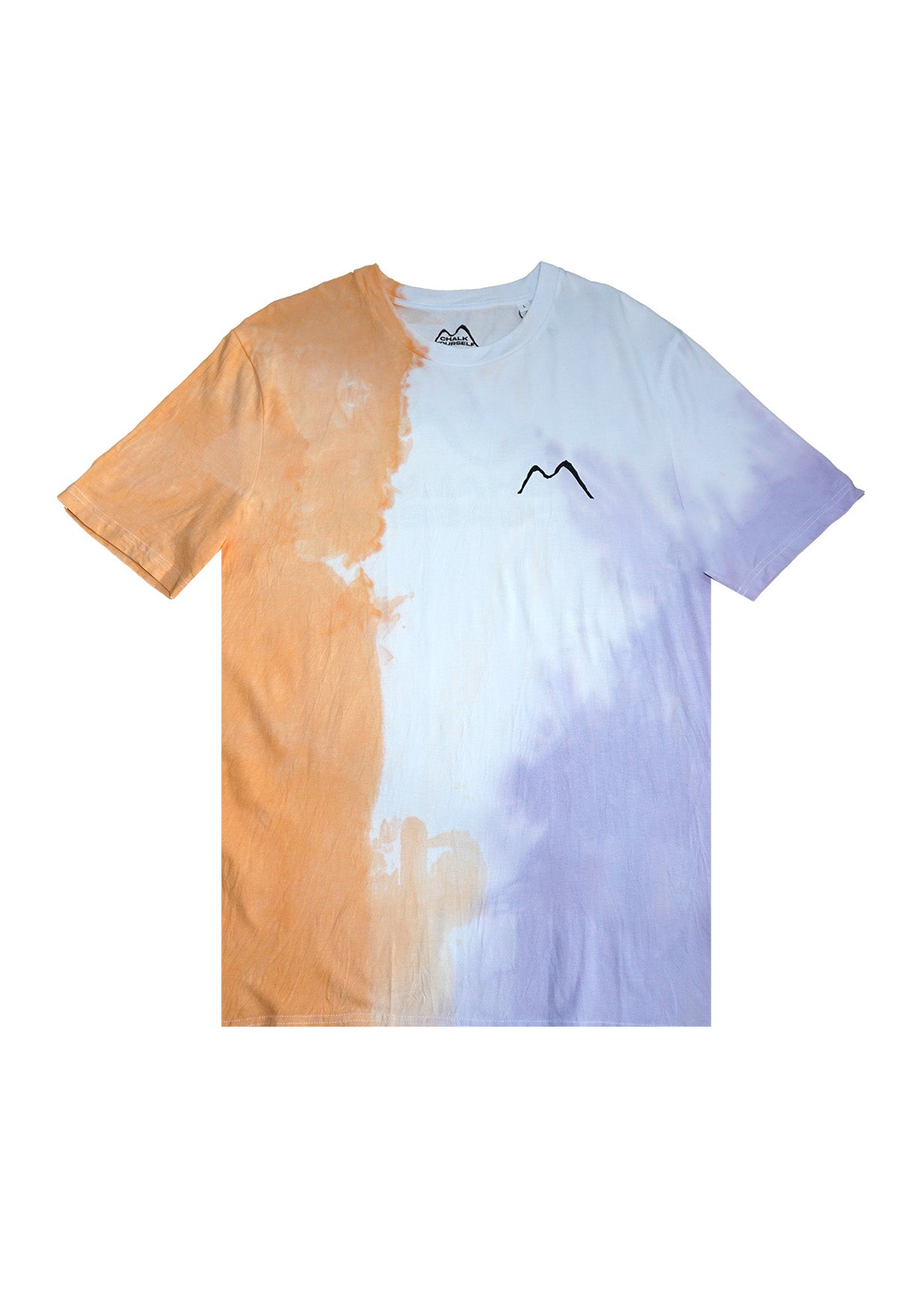 LogoShirt OraLi – White Orange-Lila Batik T-Shirt (Gr. L)