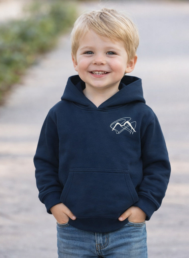 Kids Hoodie „Chalk Yourself Sunday Club“ – Navy